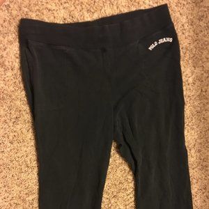 Polo black straight leg sweatpants
